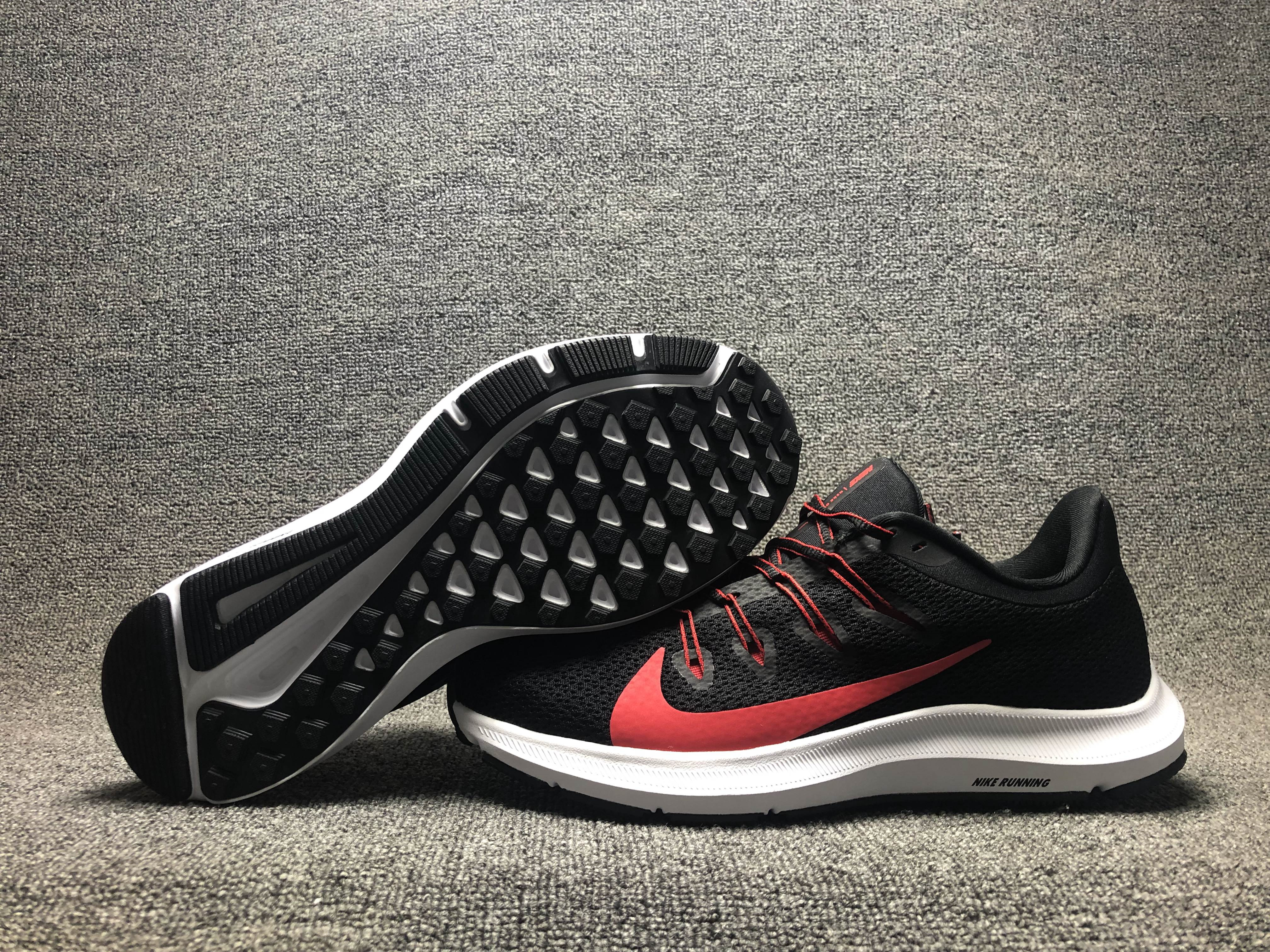 Nike Quest II Black Red White Running Shoes - Click Image to Close